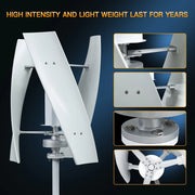 Wind Turbine - Windmill Generator - Wind Turbine Generator - Wind Energy - Wind Turbine – 3kW - 24V - 3 Blades - White