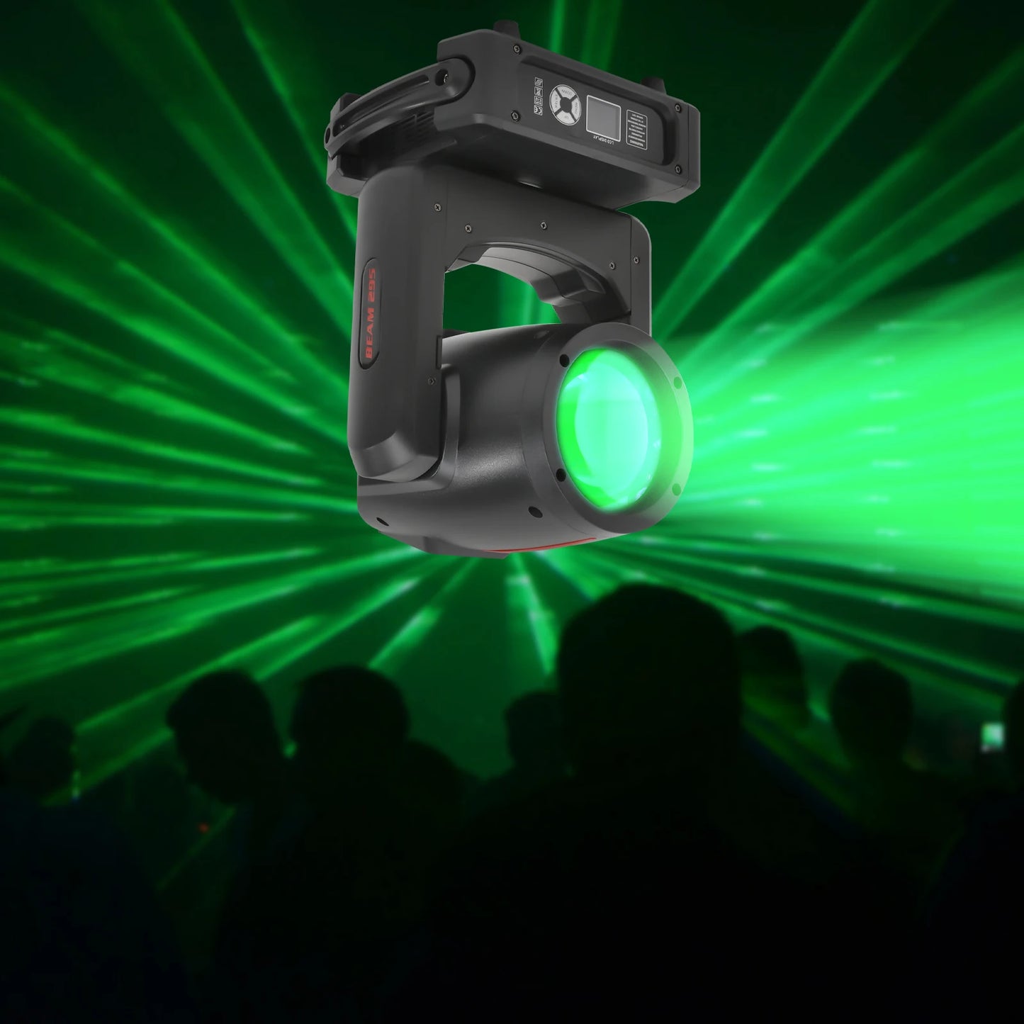 Moving Head Beam Light – DJ Licht – Feestverlichting – Lichtshow – LED 295 Watt – 17 Patronen – 540° Draaibaar