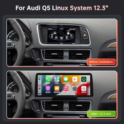12,3 Inch Multimedia Scherm – Touchscreen Display – Infotainment Systeem – Navigatiescherm – Autobediening – Draadloze CarPlay & Android Auto – Ultra Dun Design – Airplay Autolink Functie