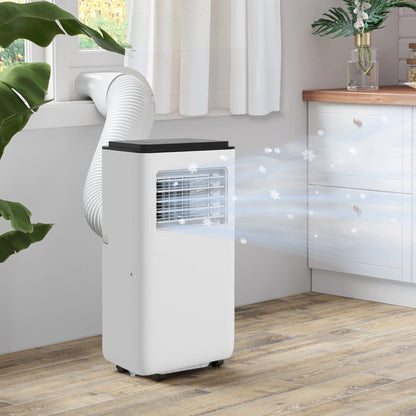 Mobiele Airco - Draagbare Airconditioning - Mini-Airconditioning - met Afstandsbediening - 10000 BTU - 2900W - 12-22 m² - 220-240 V/50Hz - ≤ 53 dB - 33 x 28 x 70.4 cm - Wit