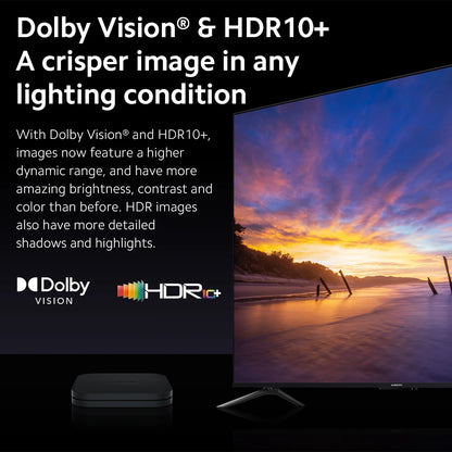 Chromecast - Streaming Box - AudioCast - Smart TV Box - Adapter - Mediaspeler - DC 5V - 2A - WiFi 2.4GHz/ 5GHz - Bluetooth 5.2 - HDR10 + - Dolby Visie - Zwart