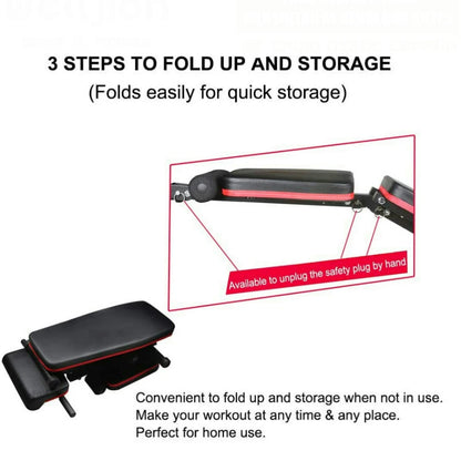 ABDOMINAL bench, adjustable, multifunctional for muscle, home gym, free shipping from Europe - QUORE