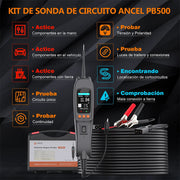 PB500 - Diagnosecomputer - Storing Verwijderen - Uitleesapparatuur Auto - Diagnose Auto - 7 testmodi (DC-spanning, AC-spanning, frequentie, duty cycle, detectie van brandstofinjectiecircuit, weerstand, diode)