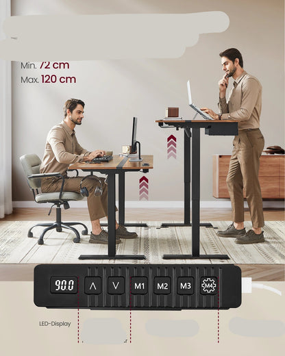 Verstelbaar Bureau – Zit Sta Bureau – Hoogte Verstelbaar Bureau – Elektrisch Bureau – Geheugenfunctie – USB Poorten – Stabiel Design - QUORE