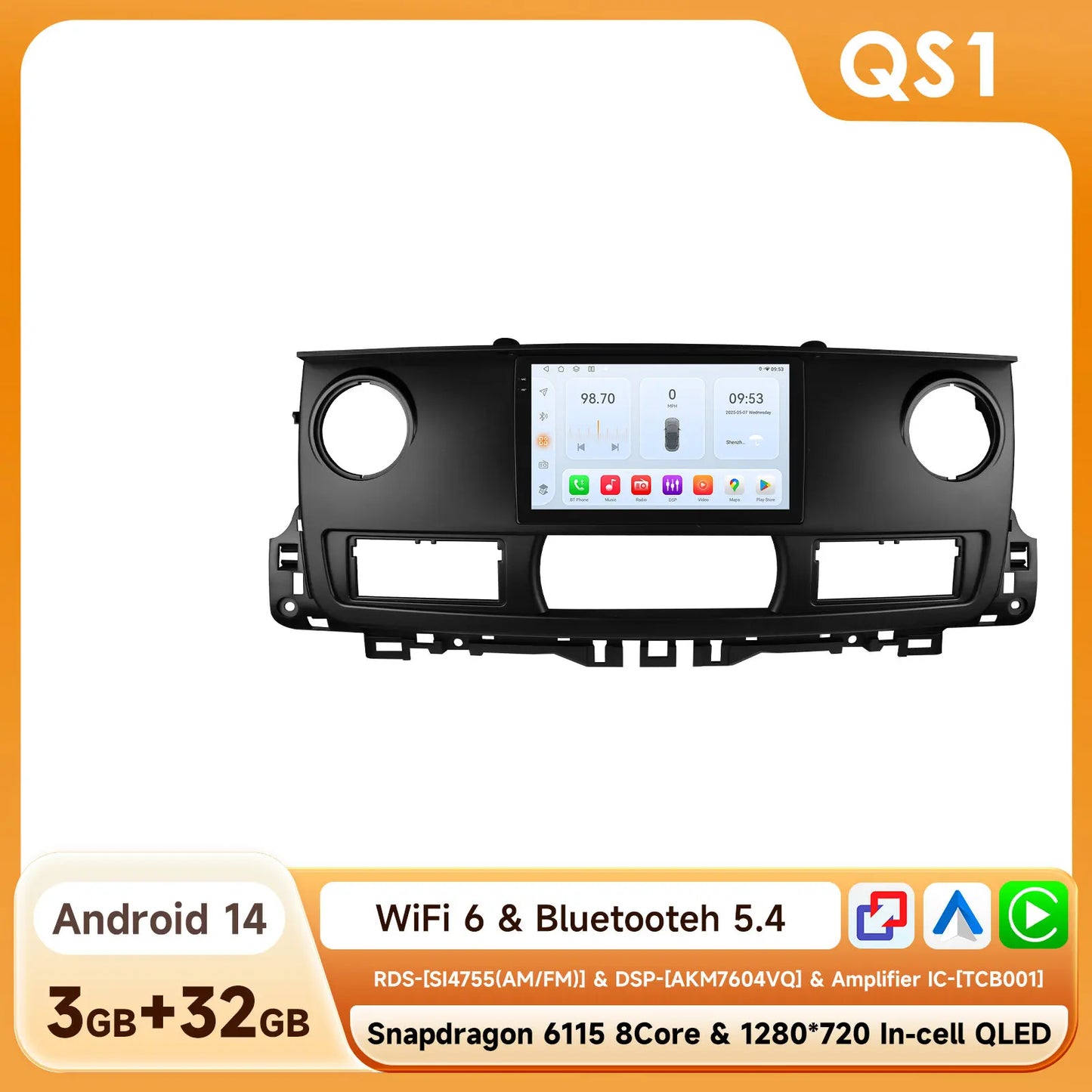 Hizpo Snapdragon Carplay Ai Systems Android Car Radio for Renault Master 2003 - 2011 Multimedia Video Player Gps Autoradio Rds