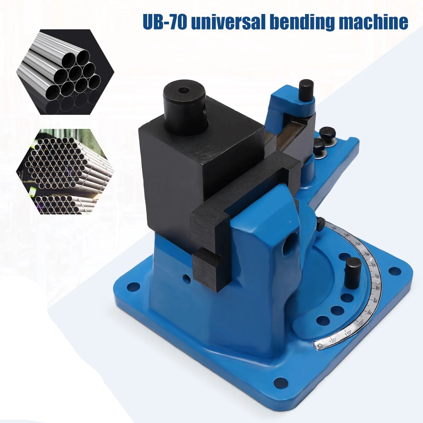 Metalen Buigmachine – Buizenbuiger – Staalbuiger – Handmatige Buigmachine – Robuust Design – Maximaal 120° Buighoek – Geschikt Voor Plat En Rond Staal