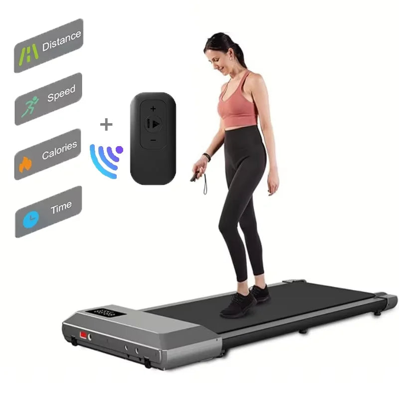 Loopband – Wandelband – Hardloopband – Walking Pad – Treadmill – Stil & Compact – 2,5 PK Motor met Antislip en Schokdemping - QUORE