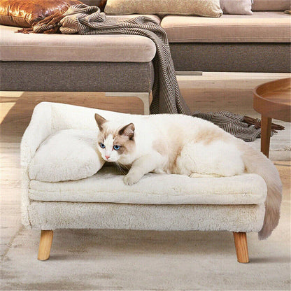 Hondensofa - Hondenbank - Hondenbed - Hondenkussen - Luxe Verhoogde - voor Kleine - Middelgrote Honden - en Katten - Middelgroot
