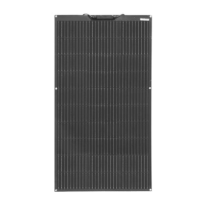 Zonnepaneel - Zonnepanelen - Zonne-energie - 16.5V Fotovoltaïsche Celmodule - Flexibel - Monocrystalline Silicon - 100W - 1 Stuk - Waterdicht - voor Boot - Camper - Caravan - RV - Tuin - Zwart - QUORE