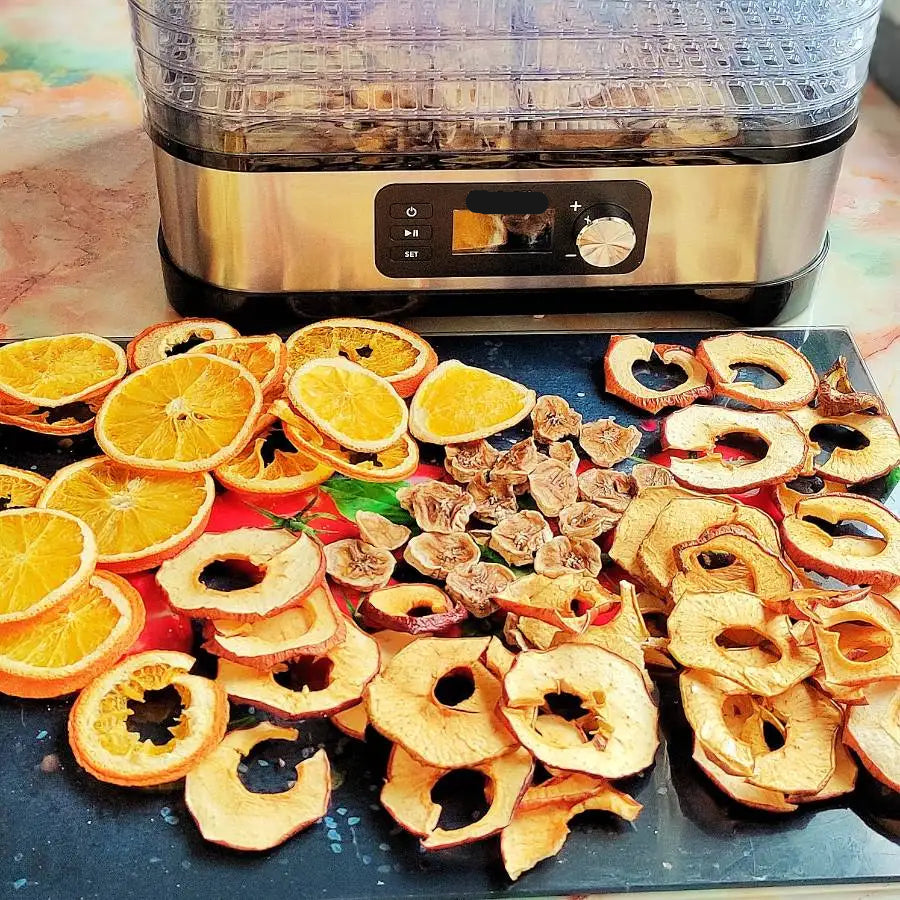 Voedseldroger – Dehydrator - Droogoven - Droogoven Voedseldroger - 5 Lades – Met Digitale Timer & Temperatuurregeling – BPA-vrij - QUORE