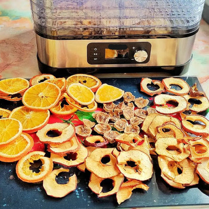 Voedseldroger – Dehydrator - Droogoven - Droogoven Voedseldroger - 5 Lades – Met Digitale Timer & Temperatuurregeling – BPA-vrij - QUORE