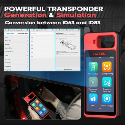 Sleutelprogrammeertool – Auto Key Programmer – Transponder Simulator – IMMO Sleuteltool – Universele Autosleutel Generator – 60s Snelle Sleutelgeneratie – OBD IMMO Key Learning voor 99% Voertuigen - QUORE