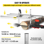 Vevor - Log Cutter - Chainsaw Mill - Plank Cutting - Log Cutter - Plank Saw - 14-36 Inch - Portable Sawmill - Wood Cutting - Log Cutter - Aluminum/Steel