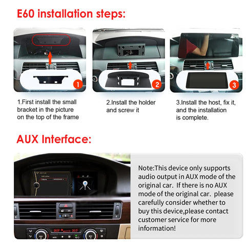 CarPlay - Multimedia Autoradio - Car CarPlay Scherm - Autoradio -2din - Android Autoradio Multimedia Videospeler - voor BMW 5Serie E60 E61 E63 E64 (2005-2008) - GPS - (8G - 256G)CCC