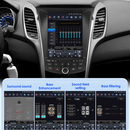 Auto Radio Hyundai i30 – Autoradio Multimedia Speler – Navigatiesysteem Auto – 2 DIN Stereo – Android 14 Besturingssysteem – 9,7 Inch HD Touchscreen - QUORE