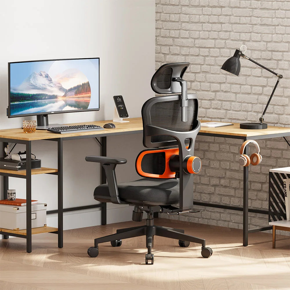 Ergonomische Bureaustoel – Comfortabele Bureaustoel – Verstelbare Bureaustoel – Mesh Bureaustoel – Dynamische Rugondersteuning – 3D Armleuningen – Hoogwaardig Schuim - Zwart