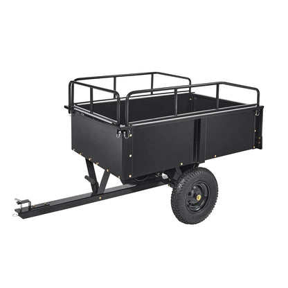 Aanhanger – Tuinaanhanger – Kipper – Grasmaaieraanhanger – ATV-aanhanger – 15 Kubieke Voet Laadruimte – 680 Kg Laadvermogen - 12CuFt