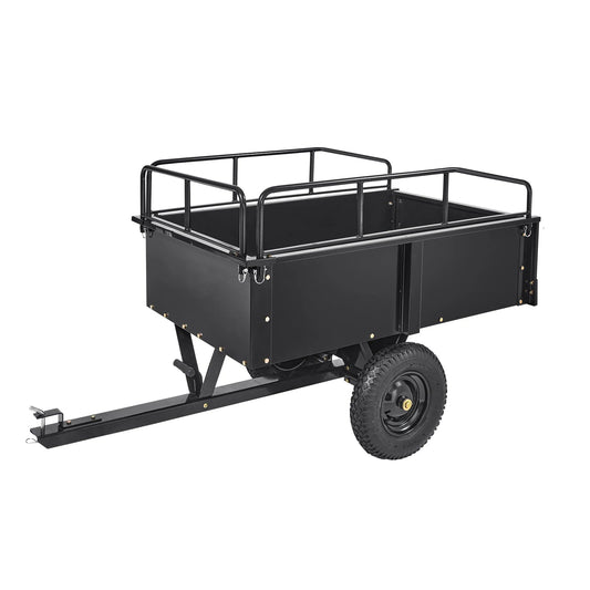 Aanhanger – Tuinaanhanger – Kipper – Grasmaaieraanhanger – ATV-aanhanger – 15 Kubieke Voet Laadruimte – 680 Kg Laadvermogen - 12CuFt