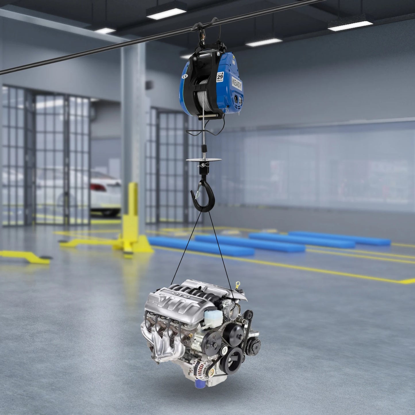 Elektrische Takel – Elektrische Hijskraan – Stevige Takel – Industriële Takel – 1500W Motor – 250 Kg Capaciteit