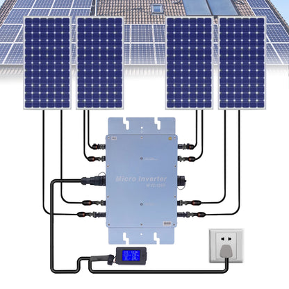 Micro-Omvormer – Solar Omvormer - 1200W Hoog Rendement – Zonne-energie Converter – DC Naar AC – Waterdicht IP65 - QUORE