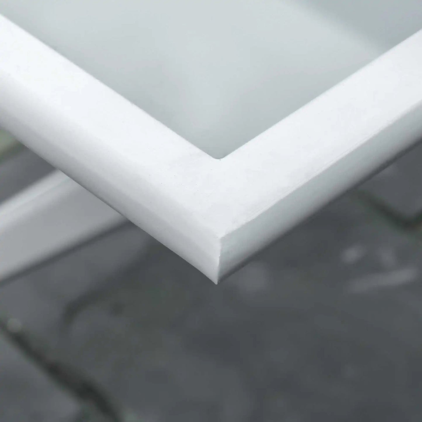 Vouwtafel – Buitentafel – Balkon Tafel – Tuin Tafel – Opvouwbare Tafel – Met Parasolgat – Met Glazen Blad - QUORE