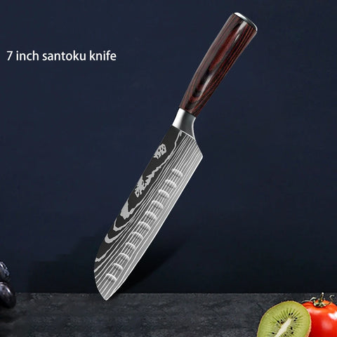 Professionele Keukenmessen - 10-delige Messenset - japanse messen - Messensets - QUORE