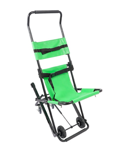 Opvouwbare Trapstoel – Noodtrapstoel – Evacuatiestoel – Transportstoel – Rolstoel Trap – Lichtgewicht Aluminium – Draagvermogen 159 kg - Zwart & Grijs