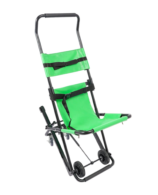 Opvouwbare Trapstoel – Noodtrapstoel – Evacuatiestoel – Transportstoel – Rolstoel Trap – Lichtgewicht Aluminium – Draagvermogen 159 kg - Zwart & Grijs