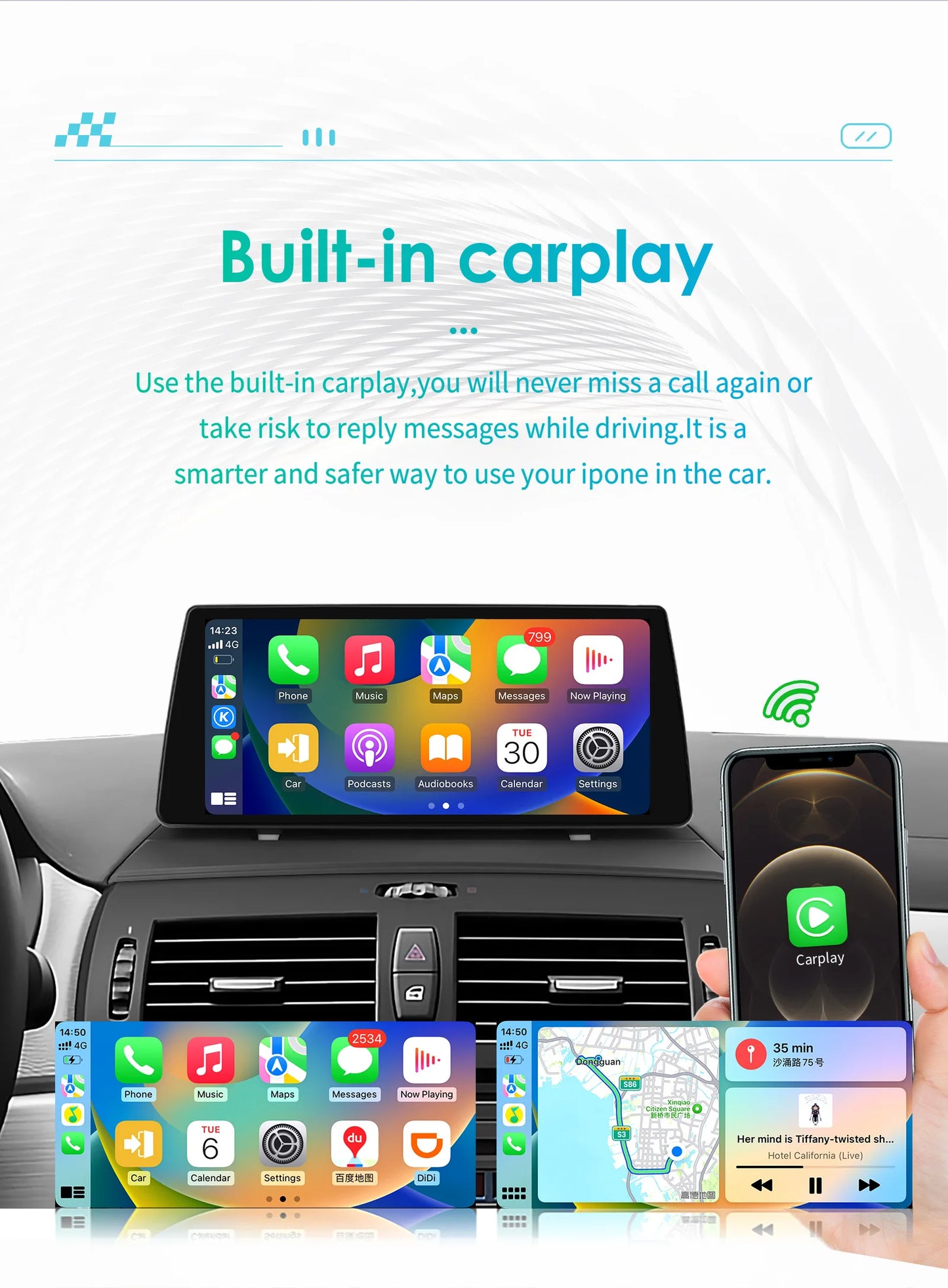 Car Radio for BMW X3 E83 2004-2010 Android Auto Carplay Car Radio Multimedia Video Player 10.25 inch GPS Navigation 4G WIFI DSP