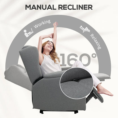 Relaxfauteuil – Relaxstoel – Zitzak – Fauteuil – Verstelbare Rugleuning Tot 160° – Voetensteun Bedienbaar Met Hiel
