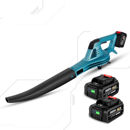 Bladblazer - Bladzuiger - Tuingereedschap - Elektrische - 4500W - 46000rpm Draadloze Blad- en Sneeuwblazer - 6 Snelheden - Met 2 Batterijen en EU Plug