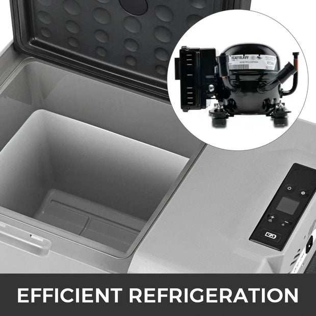 Draagbare Koelbox – Mobiele Koelbox – Campkoeler – Auto Koelbox – 50 Liter – Temperatuurbereik -20°C – Digitale Bediening