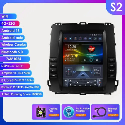 9,7 Inch 2DIN Autoradio – Multimedia Speler – Navigatiesysteem – Bluetooth Radio – Carplay Android Auto – 8-Core Processor – 4G Connectiviteit - QUORE