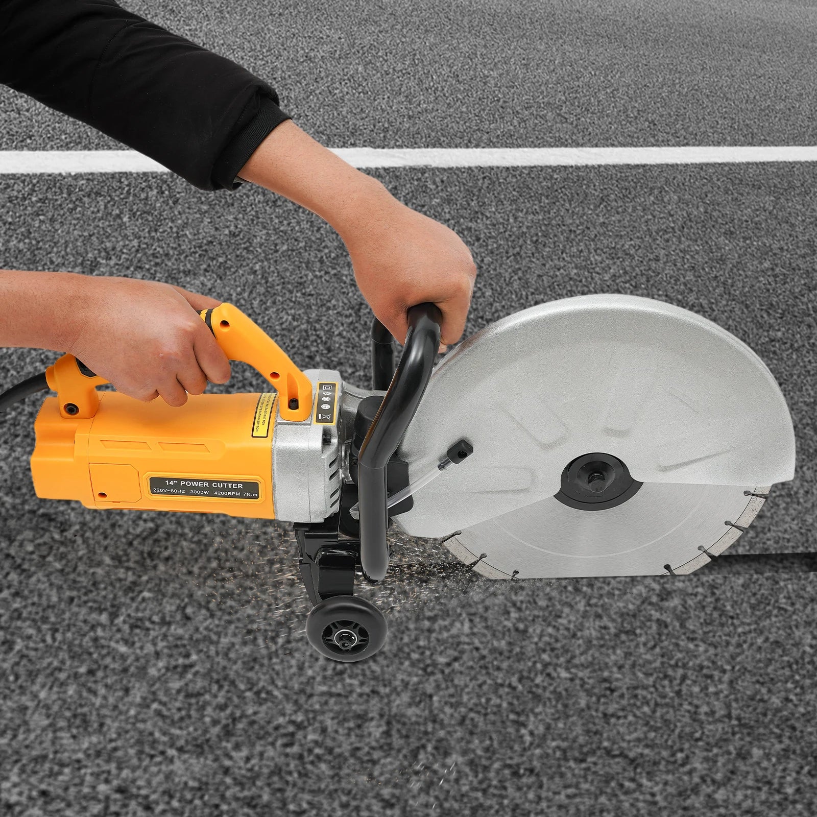 Elektrische Zaag – Wandfrees – Betonzaag – Tegelzaag – Sleufzaag – 3000W Motor – 350 Mm Zaagblad - QUORE