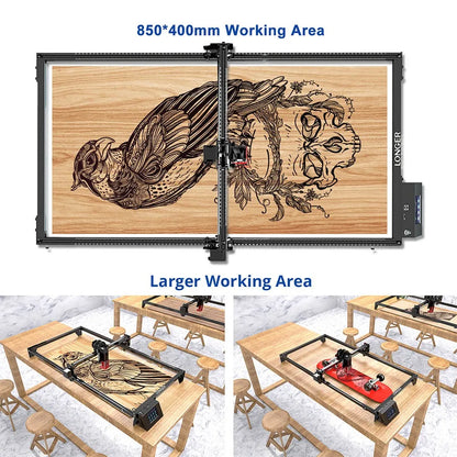 LONGER RAY5 Laser Engraver Y-Axis Extension Kit Extension Kit for Longer RAY5 5W 10W 20W Laser Engraver (Y Axis)