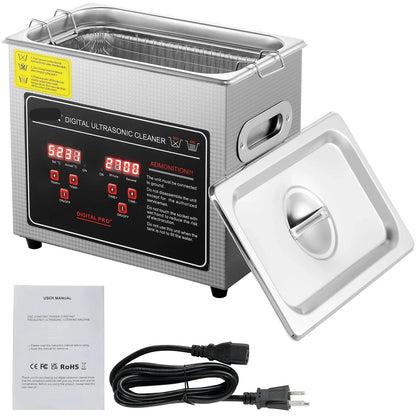 Ultrasone Reiniger – Sieradenreiniger – Brillenreiniger – Horlogereinger – Bestekreiniger – 30 Liter Inhoud – 40 kHz Frequentie – RVS Reservoir