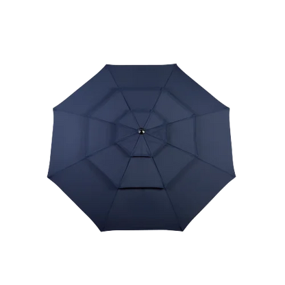 Parasol - Zweefparasol – Zonnescherm – Zonwering – Buitenluifel – Terrasbescherming – Balkon Schaduw – Handmatig Slingermechanisme – Waterbestendig Polyester - Marineblauw
