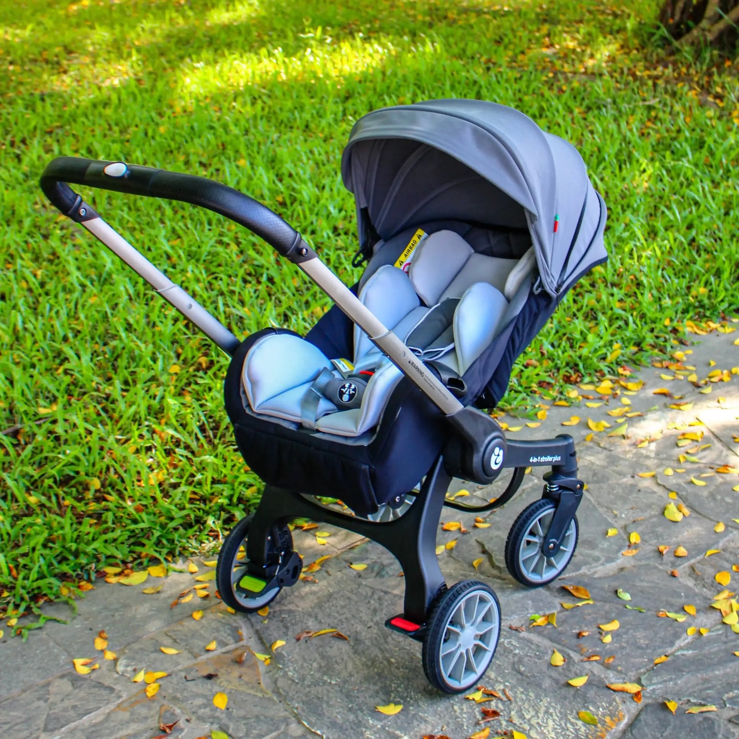 Wandelwagen - 4-in-1 Baby Stroller - Kinderwagen - Buggy - Opvouwbaar – Multifunctioneel – Autostoel - Pram - Lichtgewicht Reiswieg - Apricot