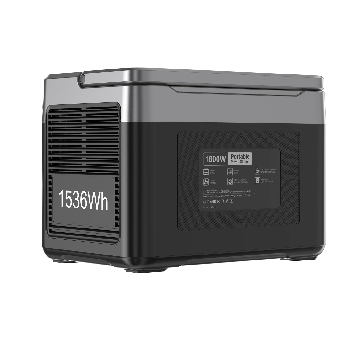 Powerstation – Energiecentrale – Draagbare Accu – Noodstroomvoorziening – LiFePO4 Batterij – 1800W Continue Output – Ultrasnelle Oplaadtijd