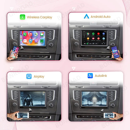 Draadloze CarPlay Module – Android Auto Adapter – Smart Connect Interface – MirrorLink Converter – Voor MIB1 MIB2 Systemen – Plug & Play Installatie – Automatische Verbinding - QUORE