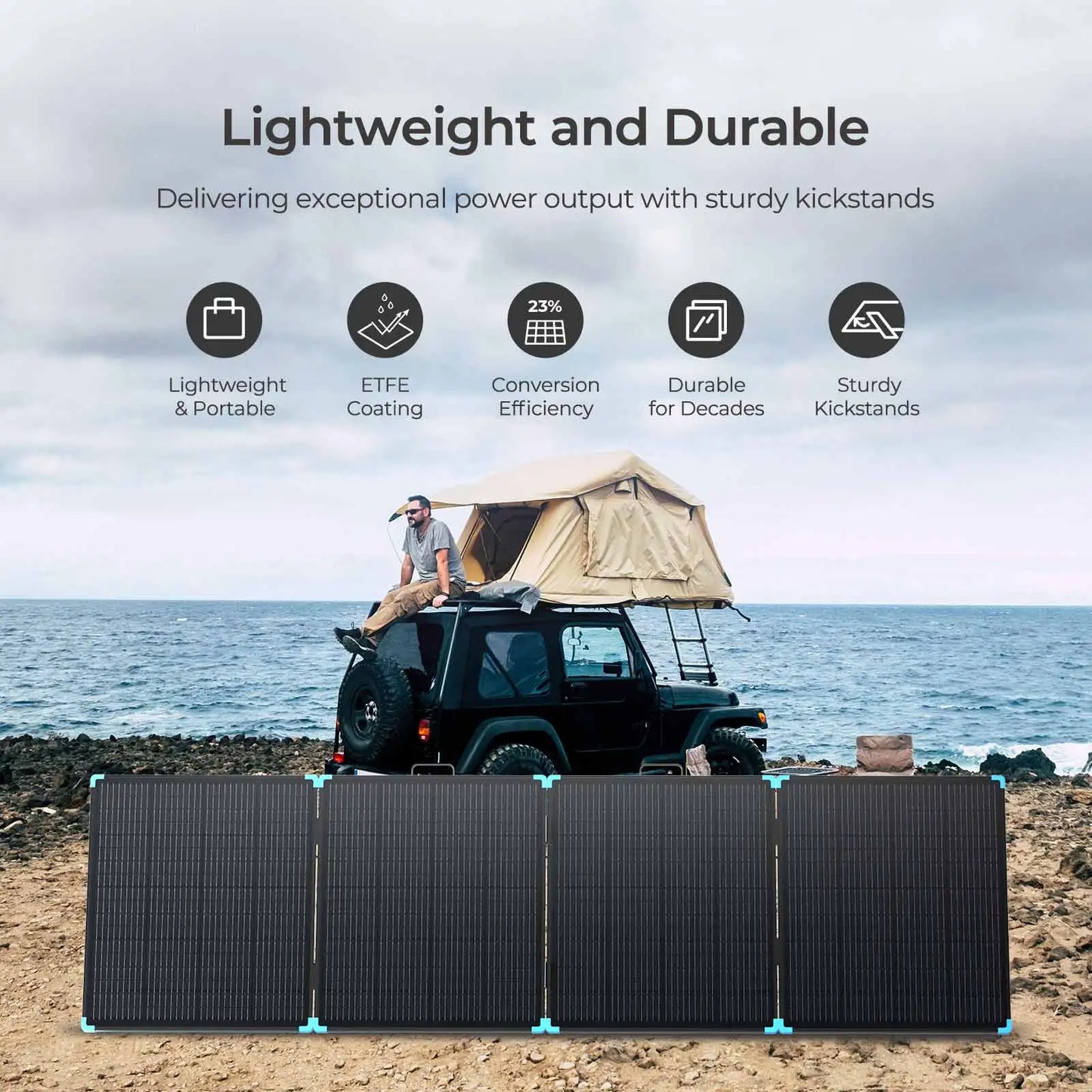 Opvouwbaar Solar Paneel – Draagbaar Zonnepaneel – Camping Energielader – Outdoor Powerbank Oplader – Lichtgewicht – Milieuvriendelijk