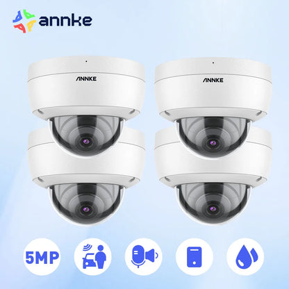 Dome Beveiligingscamera – IP Camera – Vandaalbestendige Camera – Surveillance Camera – PoE Camera – 5MP Resolutie – IK10 Behuizing Met Audio Opname