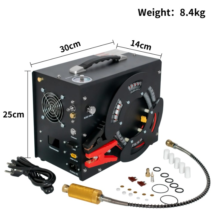Luchtcompressor – PCP Compressor – Duikcompressor – Paintball Compressor – Mobiele Hogedrukcompressor – 4500 PSI Max Druk – 11 Liter Per Minuut