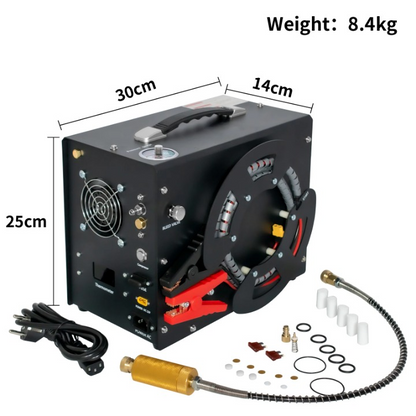 Luchtcompressor – PCP Compressor – Duikcompressor – Paintball Compressor – Mobiele Hogedrukcompressor – 4500 PSI Max Druk – 11 Liter Per Minuut