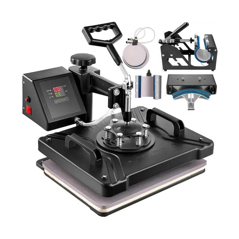 Heat Press - Transferpers - Sublimatieprinter - Heat Press Machine - 8 in 1 - 12 x15 Inch - Multifunctionele Sublimatie - voor Mok/Latte Mok/Hoed/Plaat/fles - QUORE
