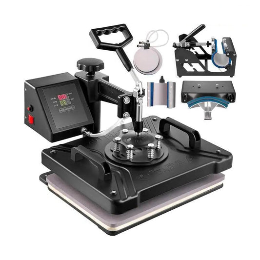 Heat Press - Transferpers - Sublimatieprinter - Heat Press Machine - 8 in 1 - 12 x15 Inch - Multifunctionele Sublimatie - voor Mok/Latte Mok/Hoed/Plaat/fles - QUORE