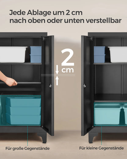 SONGMICS files wardrobe file wardrobe, multi-purpose wardrobe, office wardrobe with 2 doors - QUORE