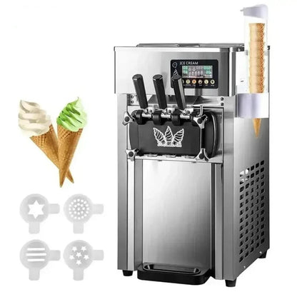 Softijsautomaat – IJsautomaat – Softijsmachine – IJscreatie Machine – 18 Liter Per Uur – 1200W Compressor