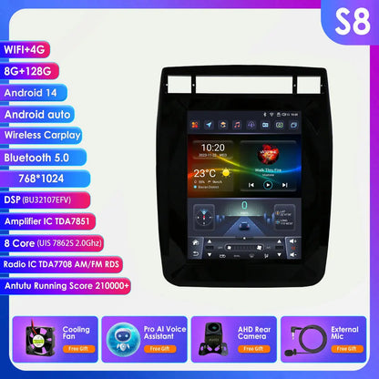 9.7INCH Android Car Radio for Volkswagen VW Touareg 2011-2017 Stereo Carplay Android Auto Multimedia Car Intelligent GPS Player