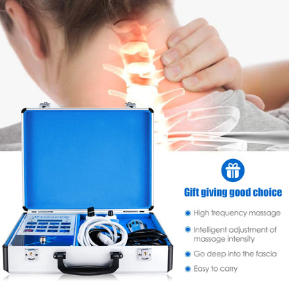 Shockwave Therapie Machine – Elektromagnetische Therapie – Pijnverlichting – Huidverbetering – Lymfedrainage – 7 Massagekoppen – Stil En Duurzaam